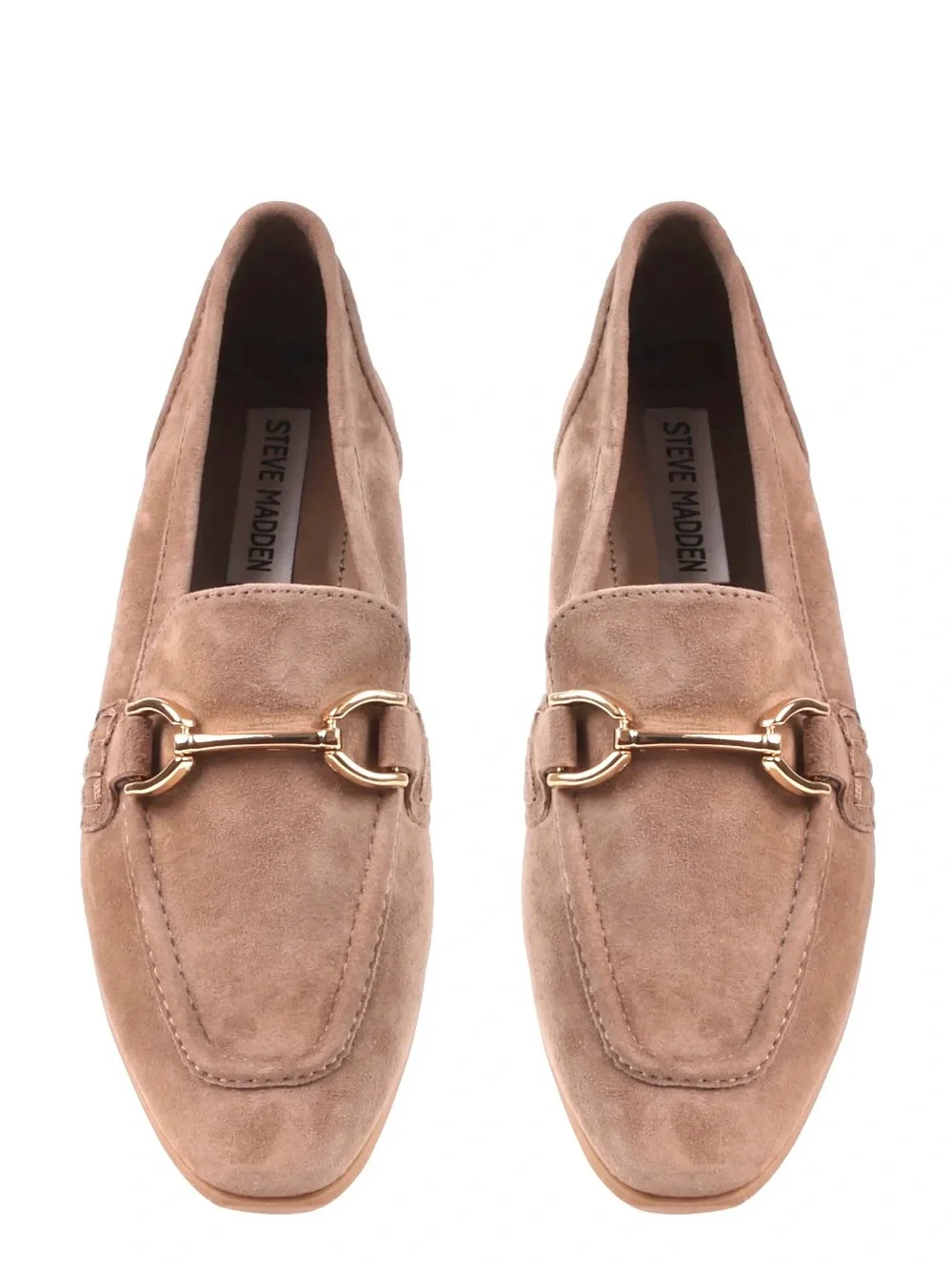 Steve Madden KEREN Tan Suede Loafers with buckle women’s size 8 - Picture 2 of 3